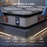 Levitex 5-Zone Pocket Spring Mattress with Latex & Memory Foam 7.5 Firm Hybrid Mattress for Extra Lumbar & Shoulder Support 34 cm Thickness King