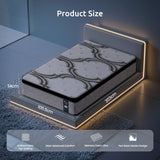 Levitex 5-Zone Pocket Spring Mattress with Latex & Memory Foam 7.5 Firm Hybrid Mattress for Extra Lumbar & Shoulder Support 34 cm Thickness King Single