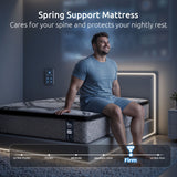 Levitex 5-Zone Pocket Spring Mattress with Latex & Memory Foam 7.5 Firm Hybrid Mattress for Extra Lumbar & Shoulder Support 34 cm Thickness King Single