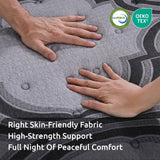 Levitex 5-Zone Pocket Spring Mattress with Latex & Memory Foam 7.5 Firm Hybrid Mattress for Extra Lumbar & Shoulder Support 34 cm Thickness Queen