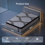 Levitex 5-Zone Pocket Spring Mattress with Latex & Memory Foam 7.5 Firm Hybrid Mattress for Extra Lumbar & Shoulder Support 34 cm Thickness Single