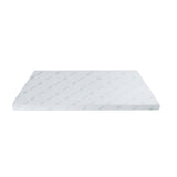 Giselle Bedding 8cm Memory Foam Mattress Topper 7-Zone Graphite Single