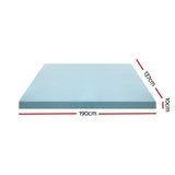 Giselle Bedding Memory Foam Mattress Topper Cool Gel Bed Mat Bamboo 10cm Double