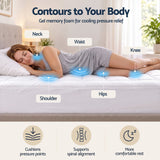 Giselle 5cm Double Memory Foam Mattress Topper Pillow Top with Gel Foam