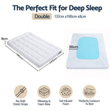 Giselle 8cm Double Memory Foam Mattress Topper Pillow Top with Gel Foam