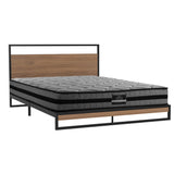 Artiss Metal Bed Frame Double Size Beds Platform with Mattress
