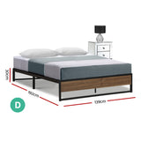 Artiss Bed Frame Metal Bed Frame Bed Base OSLO - Double
