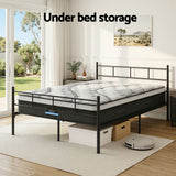 Artiss Bed Frame Double Metal Bed Frames SOL with Mattress