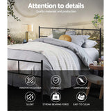 Artiss Bed Frame Queen Metal Bed Frame SOL