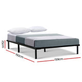 Artiss Bed Frame Double Size Metal Bed Frame TED
