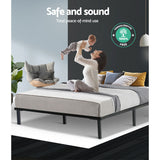 Artiss Bed Frame Queen Size Metal Bed Frame TED