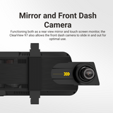 PARKMATE 9.66” Touch Screen DVR Mirror Monitor with Smart Display