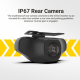 PARKMATE 9.66” Touch Screen DVR Mirror Monitor with Smart Display