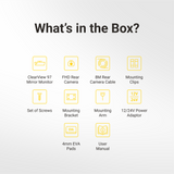 PARKMATE 9.66” Touch Screen DVR Mirror Monitor with Smart Display