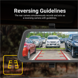 PARKMATE 9.66” Touch Screen DVR Mirror Monitor with Smart Display