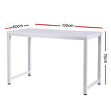 Artiss Computer Desk Home Office Study Table White 120CM