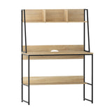 Artiss Computer Desk Bookshelf Storage 100CM Oak