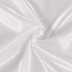 CLEVERPOLLY TWIN PACK SATIN PILLOWCASES WHITE