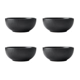 MIKASA JARDIN MIDNIGHT 12PC PREMIUM STONEWARE DINNER SET