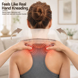 Livemor Neck Massager with Heat Pillow Shiatsu Shoulder Back Massager Pain Relief Tissue Kneading