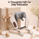 Livemor Neck Massager with Heat Pillow Shiatsu Shoulder Back Massager Pain Relief Tissue Kneading