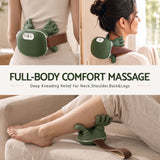 Livemor Electric Neck Massager with Heat for Shoulder,Back Wireless Massage | 4D Shiatsu Kneading Massager with Heat, Cordless Portable Muscle Relaxer, Soothes Shoulder Tension for Home, Office, and Car