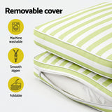 Gardeon Outdoor Chaise Lounge Cushion Lounge Chair Pad Sunbed Mattress Green