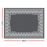 Gardeon Outdoor Rugs 274x366cm Large Carpet Reversible Area Mat PP Dual-Sided Patio Rug Greek Key
