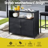 Gardeon Outdoor Storage Cabinet Box Garage Wicker Shed Tools Shelf Chest Garden