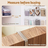 Artiss Over Door Shoe Organiser Storage 6-Tier Pantry Hanger 24 Pockets White