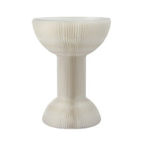 Artiss Paper End Table Honeycomb Coffee Table Foldable Round Bedside Side Table White 40x55cm