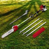 Giantz Pole Chainsaw 2 Stroke Petrol Tree Pruner Long Reach Saw 12 Inch Bar 2 In 1