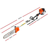 Giantz Pole 4 Stroke Chainsaw Petrol Tree Pruner Long Reach Saw 12 Inch Bar