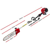 Giantz Pole Chainsaw Petrol 2 Stroke Tree Pruner Long Reach Saw 12 Inch Bar