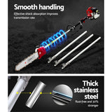 Giantz Pole Chainsaw 2 Stroke Petrol Tree Pruner Long Reach Saw 12 Inch Bar