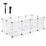 i.Pet Pet Dog Playpen 20 Panels with Baseboard DIY Enclosure Small Animal Rabbit Pen