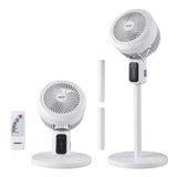 Devanti Pedestal Fan W/ Remote 3 Speed 12H Timer Height Adjustable Cooling Fan