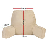 Giselle Reading Pillow Back Rest Lumbar Support Cushion Oatmeal