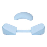 Giselle Bedding Memory Foam Pregnancy Pillow Adjustable with Concave Curve Design, Support for Back, Belly, and Hips, Blue