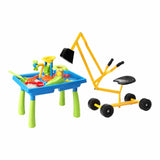 Keezi Ride On Digger with Sand and Water Table Sandpit Toys Set