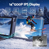 Devanti 14 Inch Portable Monitor Laptop Screen Extender Triple Display