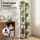 Artiss 8 Tiers Plant Stand Metal Flower Pots Shelf Indoor Outdoor Garden Home