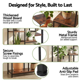 Artiss Tall Plant Stand Indoor, 6-Tier Pot Plant Shelf with Hanging Hooks, Metal & Wooden Flower Holder, Large Tiered Display Rack for Patio Garden Balcony Living Room, Indoor Outdoor Use