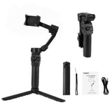 Devanti 3-Axis Gimbal Stabilizer with Tripod for Smartphone, Foldable Selfie Stick