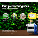 Giantz Garden Water Pump Jet High Pressure Controller Stage Irrigation Max. 4600L/H