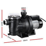 Giantz Pool Pump Swimming Water Pump 2000W Max. 2.7HP Circulation Filter Electric Spa