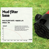 Giantz Garden Submersible Pump 550W Dirty Water Bore Tank Well?Steel Sewerage