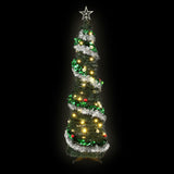 Jingle Jollys Pop Up Christmas Tree Pre Decorated Warm White LED 155cm