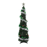 Jingle Jollys Pop Up Christmas Tree Pre Decorated Warm White LED 155cm
