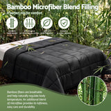 Giselle 200GSM Bamboo Microfibre Queen Quilt Lightweight All Season Doona Duvet